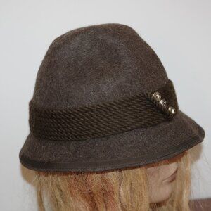 Zapf Taupe Brown original gasteiner hut  handgeformal  Austrian hat Small